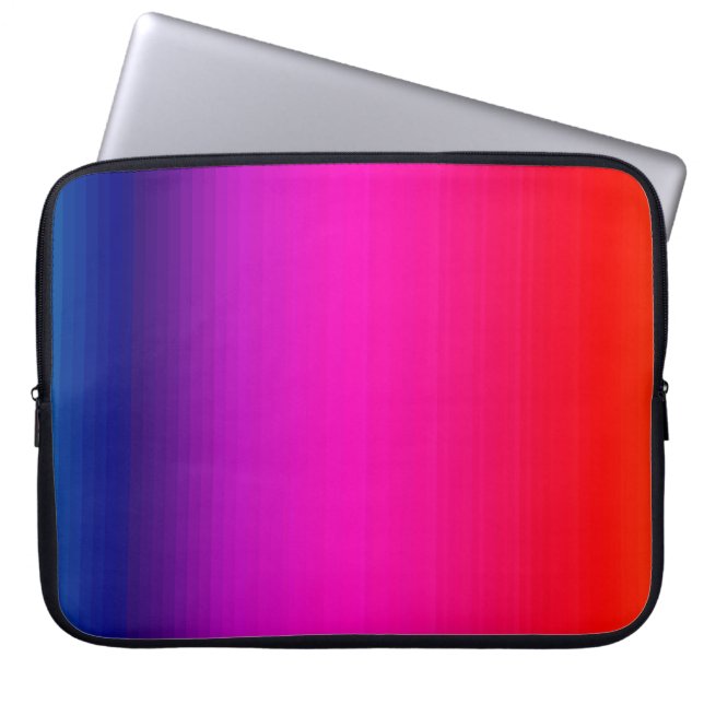 Spectrum van horizontale kleuren - 4 laptop sleeve (Voorkant)