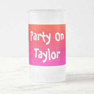 Spectrum van horizontale kleuren - 4 matglas bierpul