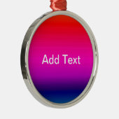 Spectrum van horizontale kleuren - 4 metalen ornament (Rechts)