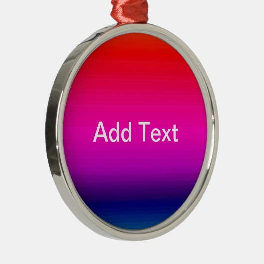 Spectrum van horizontale kleuren - 4 metalen ornament (Rechts)