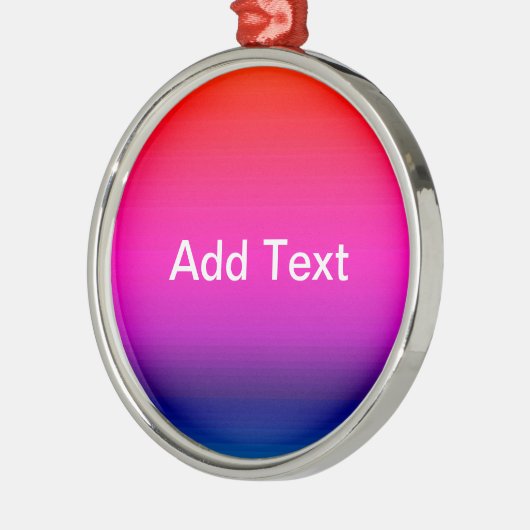 Spectrum van horizontale kleuren - 4 metalen ornament (Links)