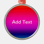 Spectrum van horizontale kleuren - 4 metalen ornament (Voorkant)