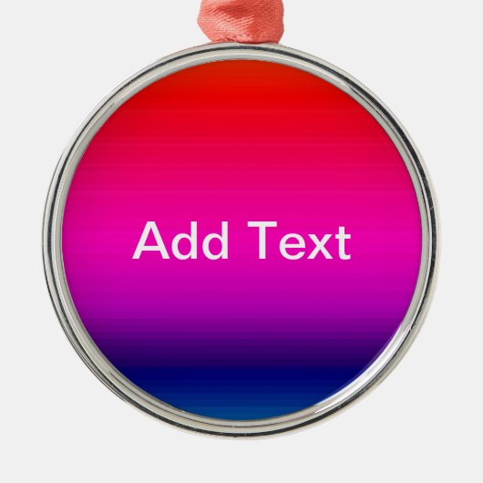 Spectrum van horizontale kleuren - 4 metalen ornament (Voorkant)