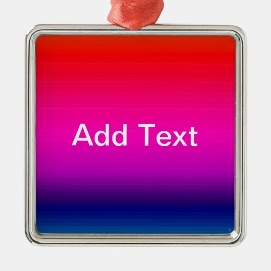 Spectrum van horizontale kleuren - 4 metalen ornament (Voorkant)