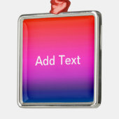 Spectrum van horizontale kleuren - 4 metalen ornament (Links)