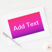 Spectrum van horizontale kleuren - 4 rechthoekige sticker (Envelop)