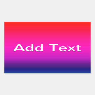 Spectrum van horizontale kleuren - 4 rechthoekige sticker