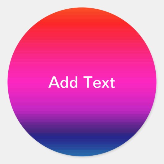 Spectrum van horizontale kleuren - 4 ronde sticker (Voorkant)