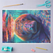 Spectrum van Kleuren Manatee Decoupage Tissuepapier (Craft)