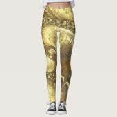 Spectrum van leggings van goudkleurbladen (Voorkant)