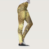 Spectrum van leggings van goudkleurbladen (Rechts)