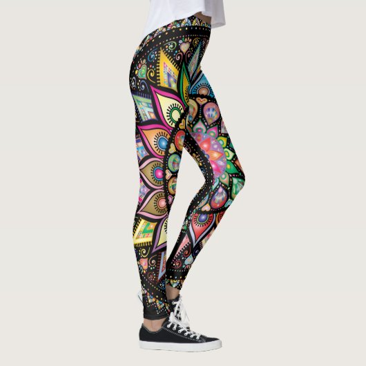 Spectrum van leggings van kleur mandala (Rechts)