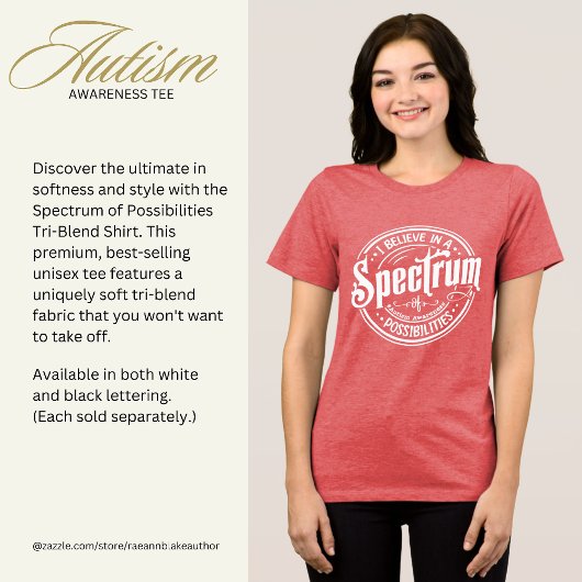 Spectrum van Mogelijkheden Tri-Blend T-shirt