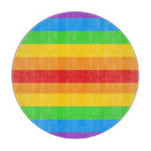 Spectrum van Pride Ronde Glas Snijplank (Voorkant)