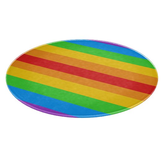Spectrum van Pride Round Glass Snijplank (Hoek)