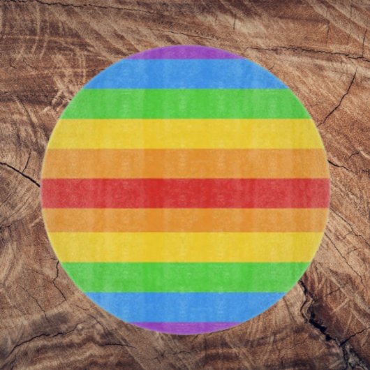 Spectrum van Pride Round Glass Snijplank