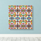 Spectrum van zweet: Jelly Beans in Technicolor Canvas Afdruk (Insitu (Houten vloer))