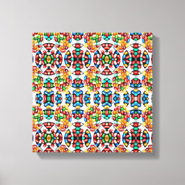 Spectrum van zweet: Jelly Beans in Technicolor Canvas Afdruk