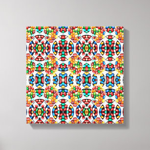 Spectrum van zweet: Jelly Beans in Technicolor Canvas Afdruk