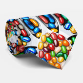 Spectrum van zweet: Jelly Beans in Technicolor Stropdas (Opgerold)
