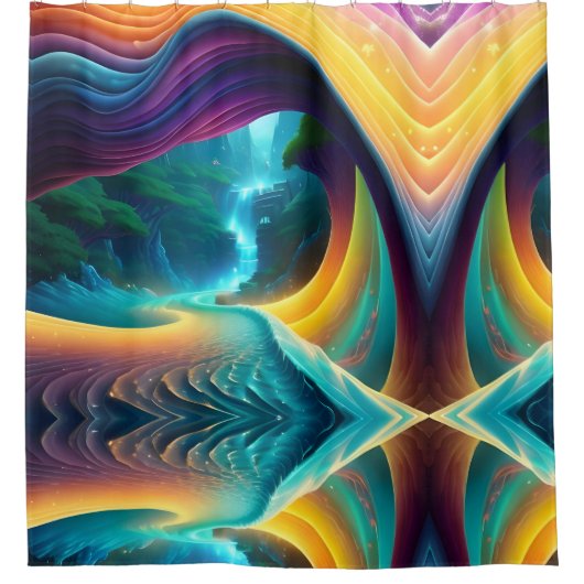 Spectrum waterval 2 douchegordijn (Voorkant)