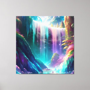 Spectrum waterval 6 canvas afdruk