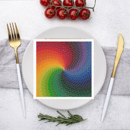 Spectrum wheel made of bricks servet