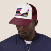 Spectrum White Profile – Pop Art Trucker Cap (In situ)