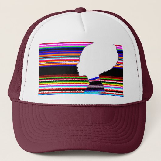 Spectrum White Profile – Pop Art Trucker Cap (Voorkant)