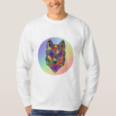 Spectrum Wolf Abstract design t-shirt (Voorkant)