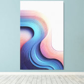 spectrumgolven canvas afdruk (Insitu (Houten vloer))