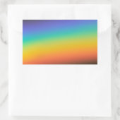 Spectrumkleuren Rechthoekige Sticker (Tas)