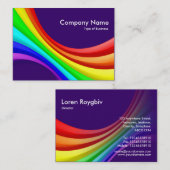 Spectrumkromme 3d - Diep Paars 330066 Visitekaartje (Voorkant / Achterkant)