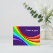 Spectrumkromme 3d - Diep Paars 330066 Visitekaartje (Staand voorkant)