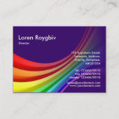 Spectrumkromme 3d - Diep Paars 330066 Visitekaartje (Achterkant)