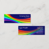 Spectrumkromme 3d - Donkerblauw 00066 Mini Visitekaartje (Voorkant / Achterkant)