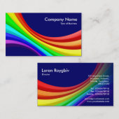 Spectrumkromme 3d - Donkerblauw 00066 Visitekaartje (Voorkant / Achterkant)