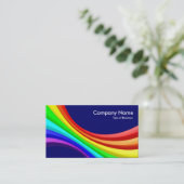 Spectrumkromme 3d - Donkerblauw 00066 Visitekaartje (Staand voorkant)
