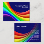 Spectrumkromme 3d - Donkerblauw 00066 Visitekaartje (Voorkant / Achterkant)