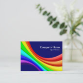 Spectrumkromme 3d - Donkerblauw 00066 Visitekaartje (Staand voorkant)