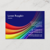 Spectrumkromme 3d - Donkerblauw 00066 Visitekaartje (Achterkant)