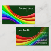 Spectrumkromme 3d - Donkergroen 003300 Visitekaartje (Voorkant / Achterkant)