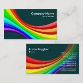 Spectrumkromme 3d - Donkergroen 003333 Visitekaartje (Voorkant / Achterkant)