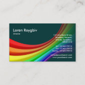 Spectrumkromme 3d - Donkergroen 003333 Visitekaartje (Achterkant)