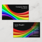 Spectrumkromme 3d - zwart visitekaartje (Voorkant / Achterkant)