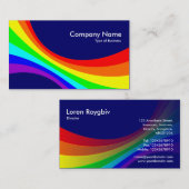 Spectrumkromme - Donkerblauw Visitekaartje (Voorkant / Achterkant)