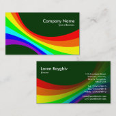 Spectrumkromme - Donkergroen 003300 Visitekaartje (Voorkant / Achterkant)