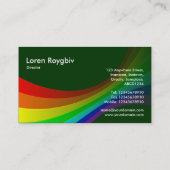 Spectrumkromme - Donkergroen 003300 Visitekaartje (Achterkant)