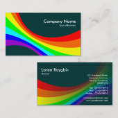 Spectrumkromme - Donkergroen 003333 Visitekaartje (Voorkant / Achterkant)