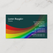 Spectrumkromme - Donkergroen 003333 Visitekaartje (Achterkant)